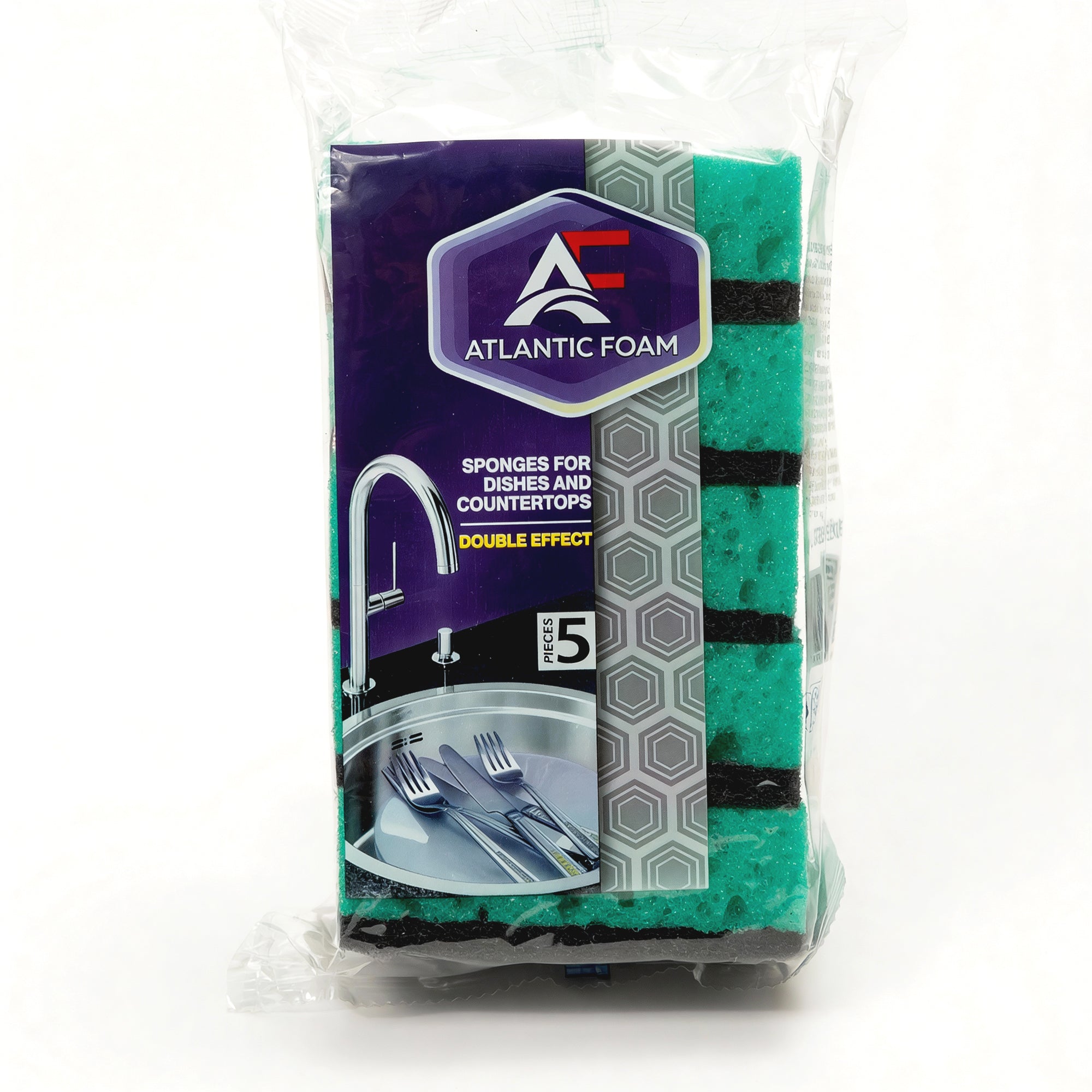 Atlantic Foam™ PowerScrub Heavy-Duty Sponge Set (5-Pack)