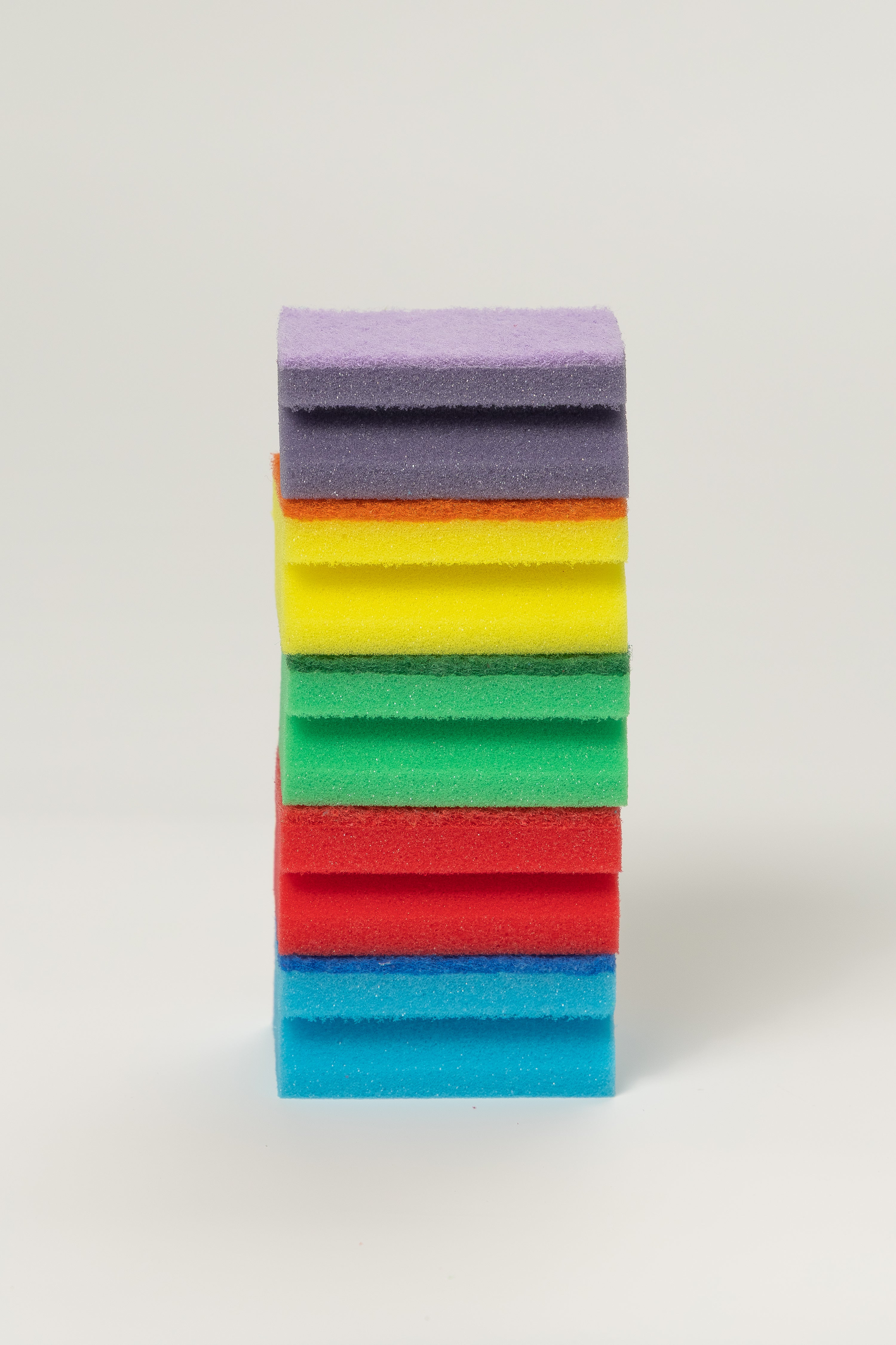 Foam Dish Sponges, 5 pcs in Pack Double-Sided Kitchen Cleaning Sponges, Non-Scratch Scrub Sponge for Dishes, Pots, Pans, Sink & Countertops, Durable Household Cleaning Sponge